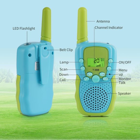 Kid's Walkie Talkie Toys 2 Pack for Ages 3-12 - Picture 6 of 10